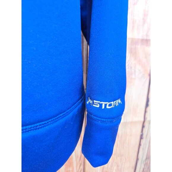 Under Armour Mens XL Blue UA Storm Hoodie Logo Pullover Loose Fit Fleece-Lined - Picture 6 of 7